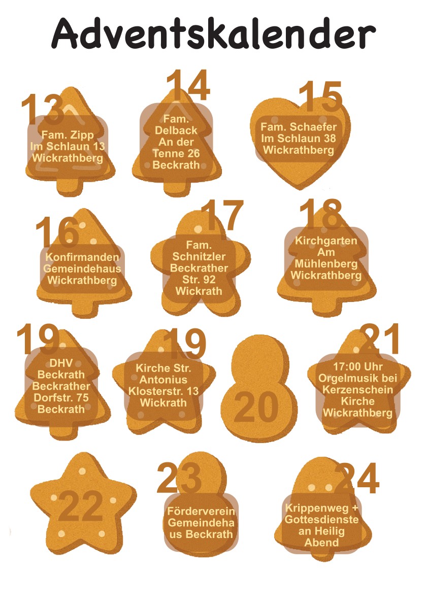 Lebendiger Adventkalender