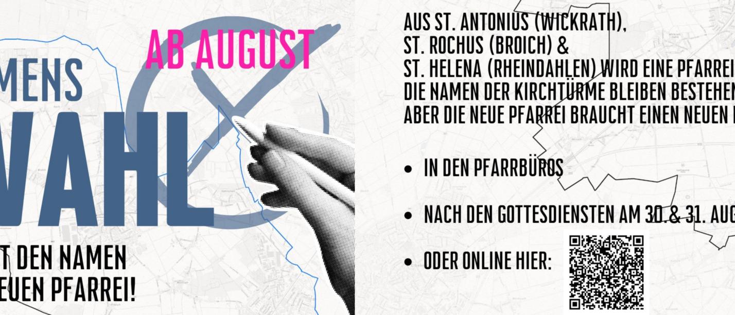 Jetzt für den neuen Namen abstimmen!