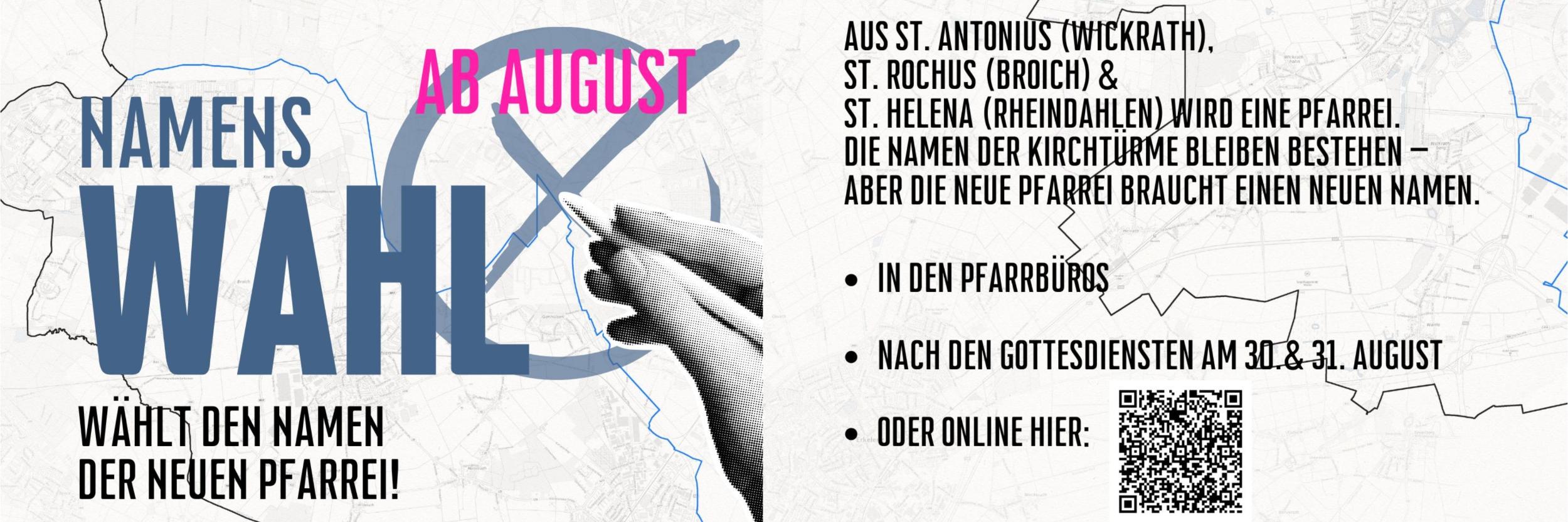 Jetzt für den neuen Namen abstimmen!
