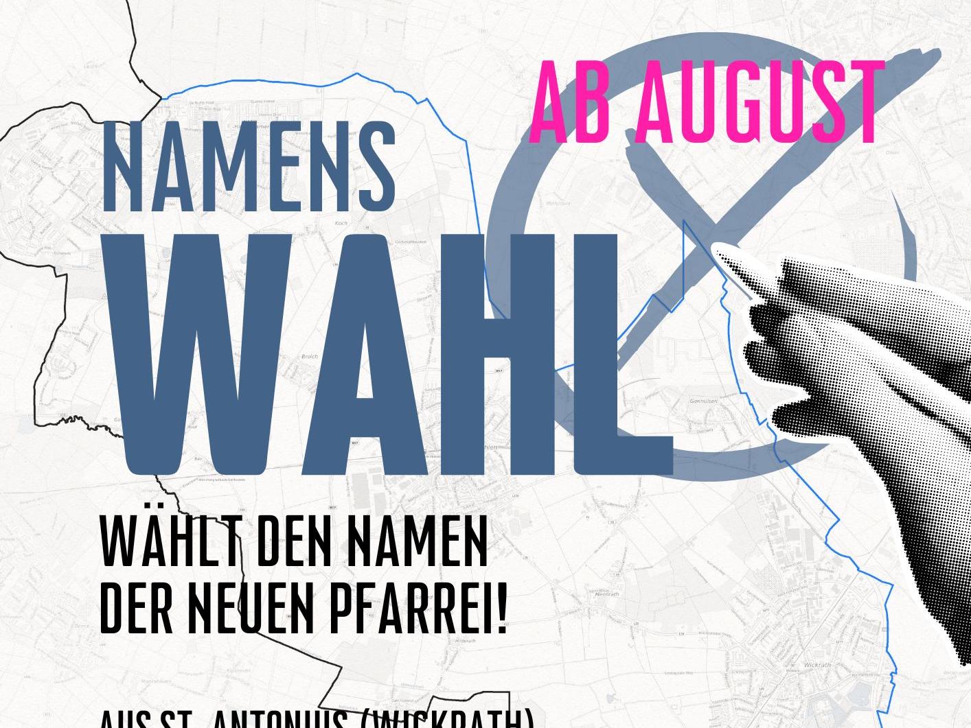 Stimmen Sie jetzt ab: Wie heißt unsere neue Pfarre?