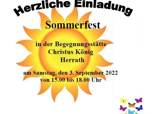 Sommerfest in der Begegnungsstätte Christus König